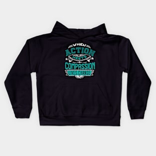 Action Meets Compassion Kids Hoodie